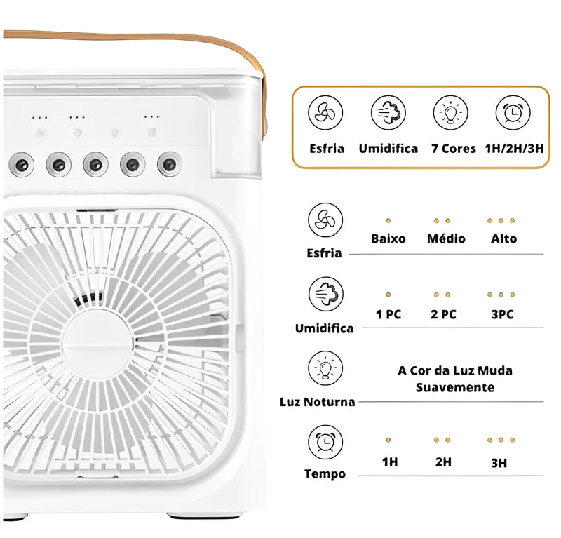 REFRESCANTE Umidificador e Ventilador - FRETE GRÁTIS