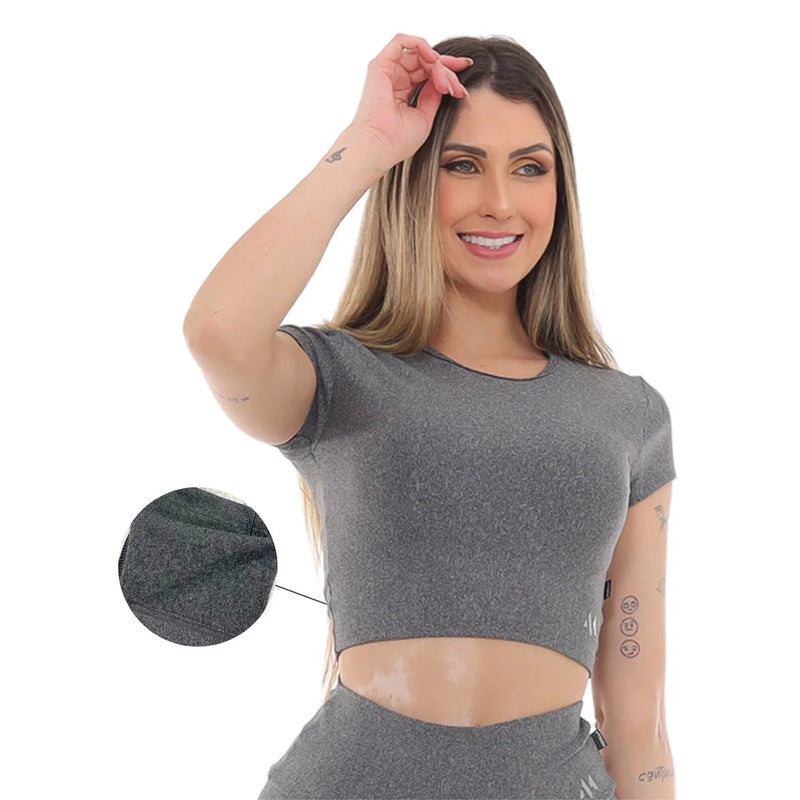 Cropped Feminino fitness FELPUDO