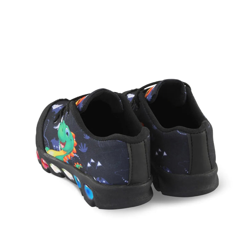 Kit Tênis Infantil Dinossauro led com chinelo