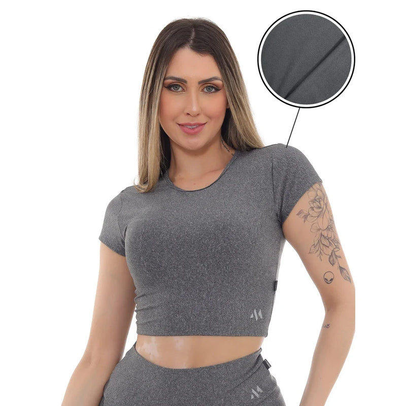 Cropped Feminino fitness FELPUDO