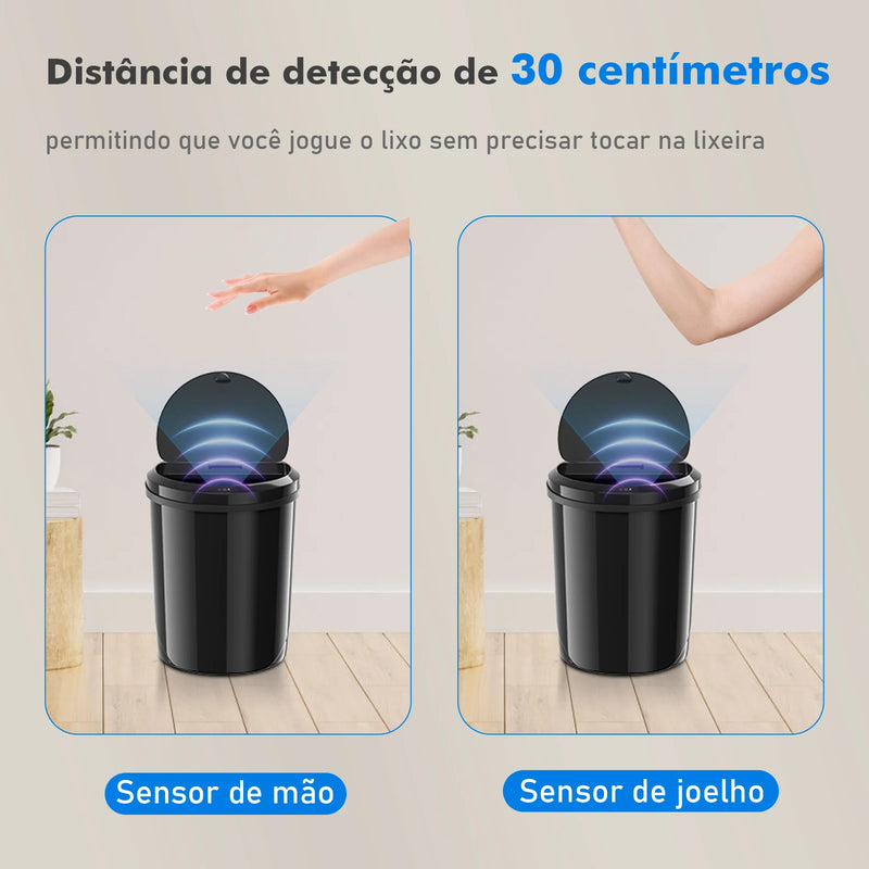 Lata de lixo Sensor de Toque Automático